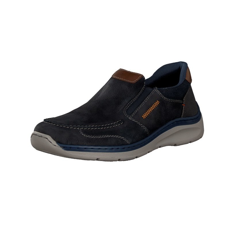 Panske Slip On Rieker B8952-15, Modre
